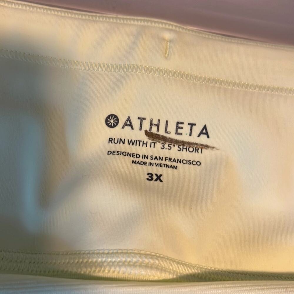 New With Tags Athleta 3X Neon Run With It 3.5” Athletic Shorts - Picture 12 of 15